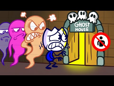 Monster House Madness: The Ultimate Haunted Ride Experience! | Cartoon Animation