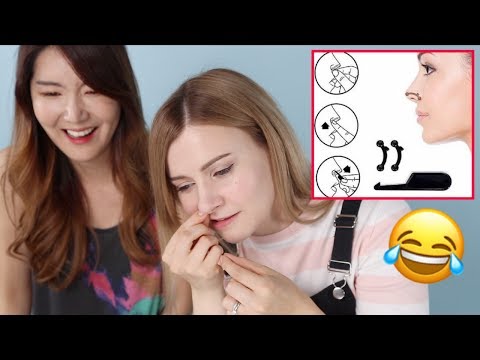 TRYING WEIRD JAPANESE & KOREAN BEAUTY PRODUCTS | ft. WishtrendTV