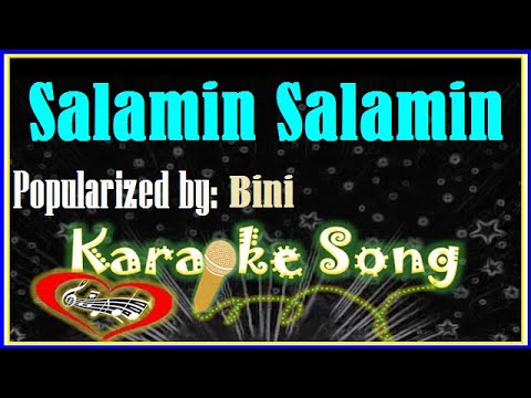 Salamin Salamin Karaoke Version by Bini -Karaoke Cover