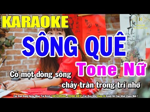 Karaoke Sống Quê Tone Nữ Nhạc Sống | Trọng Hiếu