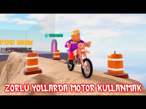 ZORLU YOLLARDA MOTOR KULLANMAK | Roblox Dangerous Bike Driving