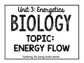 Energy Flow in Ecosystems