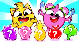 Canção "Comida Com as Cores do Arco-Íris" 🌈 Músicas para Crianças 😻🐨🐰🦁Cantigas de Ninar, de Baby Zoo