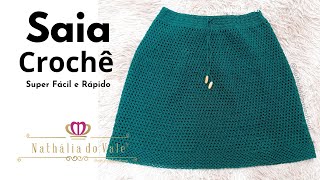 Saia de Crochê fácil e rápida | Quick and easy crochet skirt