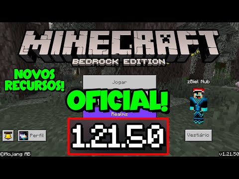 MINECRAFT PE 1.21.50 OFICIAL - BIOMA JARDIM PÁLIDO, MOB CREAKING, NOVOS BLOCOS E MAIS !! (Bedrock)