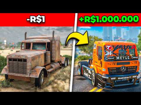 CAMINHÃO DE R$1 vs DE R$1.000.000 no GTA 5!