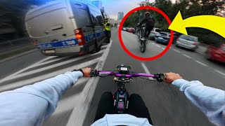 GONIŁA NAS POLICJA AŻ SPALIŁ SIĘ SILNIK