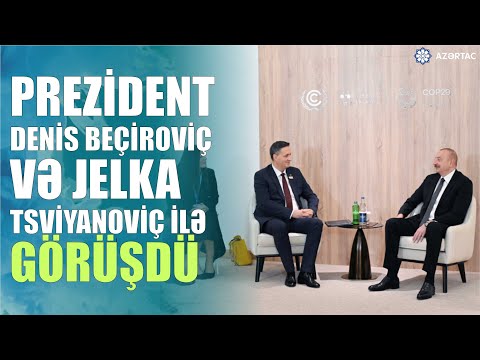 Prezident İlham Əliyev Bosniya və Herseqovinanın Rəyasət Heyətinin Sədri və üzvü ilə görüşüb