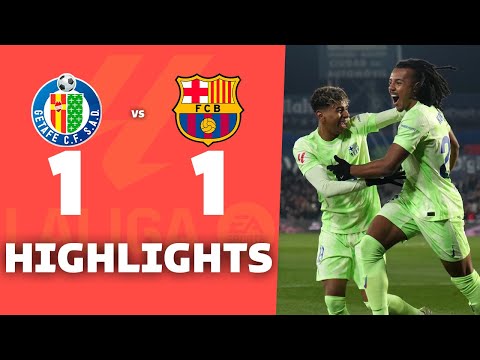 GETAFE vs BARCELONA (1-1) | RESUMEN y GOLES DEL PARTIDO | La Liga 2025