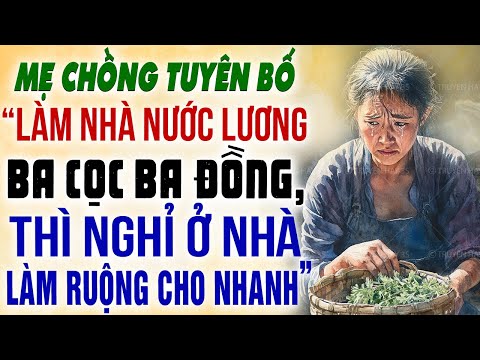 Mẹ chồng tuyên bố "làm nhà nước lương ba cọc ba đồng nghỉ ở nhà đi làm ruộng"