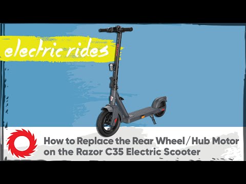 How To Replace The Rear Wheel / Hub Motor On The Razor C35 Electric Scooter