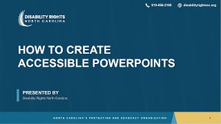 How to create accessible PowerPoints