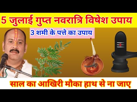 5 जुलाई शनिवार दशमी तिथि को 3 शमी के पत्ते वाला उपाय जरुर करे || Pradeep Mishra ji ke Upay