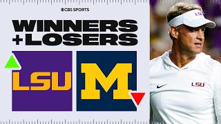 College Football Week 1 Winners & Losers:  LSU crushes Clemson, Michigan barely survives & MORE