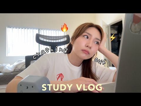 1 MONTH STUDY VLOG 🌀 boards prep, crashing out, breakup szn