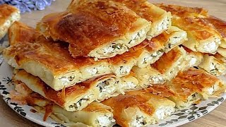 ÇOK KOLAY BİR YÖNTEM 🤚TEPSİ TEPSİ YAPIN ANINDA BİTİYOR 🤤 EN LEZZETLİ EN KOLAY BÖREK TARİFİ ‼️