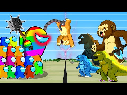 Among US VS POOR BABY GODZILLA x KONG Evolution | Among Us Animation