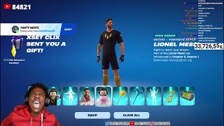 iShowSpeed Gets Gifted Messi Fortnite Skin 😂