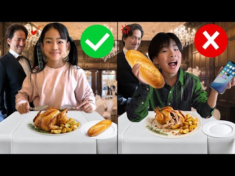 【寸劇】レストランを追い出されちゃった！ごはんを食べる時のマナーを学ぼう！　 かえであーたん　Kaede & Ahtan Learn Good Manners at Lunch and Dinner