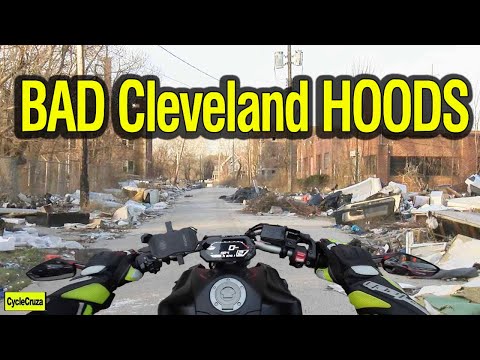 WORST Cleveland Ohio Neighborhoods | EAST Cleveland MotoVlog