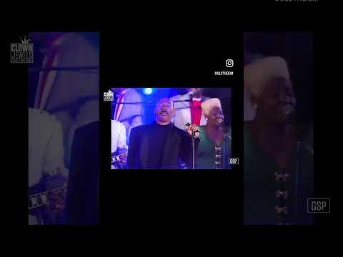 Eddie Murphy does James Brown in front of him.