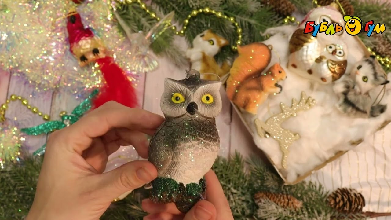 Украшение елочное Котенок в ассортименте - видео Украшение елочное Котенок в ассортименте - видео