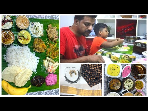 தமிழில் Monthly Grocery Stalking | ONAM FEVER | I COOKED 11 VARIETIES | My Kerala Saree | Onam Sadya
