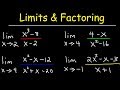 Understanding Limits and Factoring Techniques