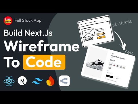 NextJs Full Stack Wireframe to Code App Using React, Tailwindcss, Typescript | Openrouter.ai