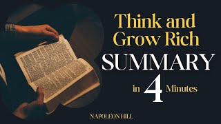 Think and Grow Rich Summary in 4 Minutes | 8 Life-Changing Principles for Success