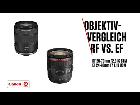 Canon Objektivvergleich RF 28-70mm F2.8 IS STM vs. EF 24-70mm F4 L IS USM