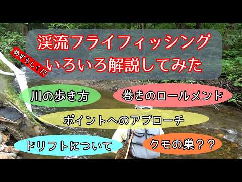 渓流フライフィッシングの解説いろいろ　（バックパッカースペシャル G＋ 【バックパッカーSP　グラフェンモデル】フィールドテストしながらとりとめもなく解説しています）