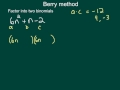 Berry Method for Factoring Trinomials