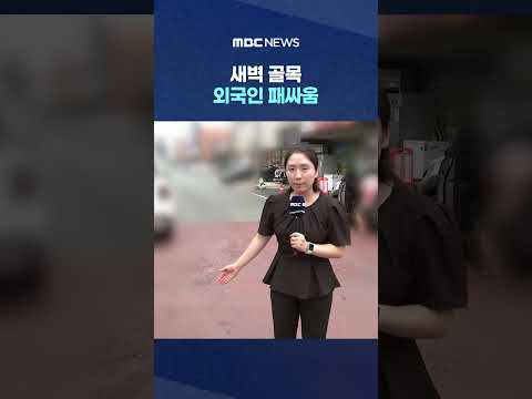 새벽 골목 외국인 패싸움‥흉기에 1명 사망 #Shorts (MBC뉴스)