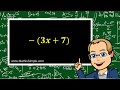 Distributing Negative Signs in Algebra