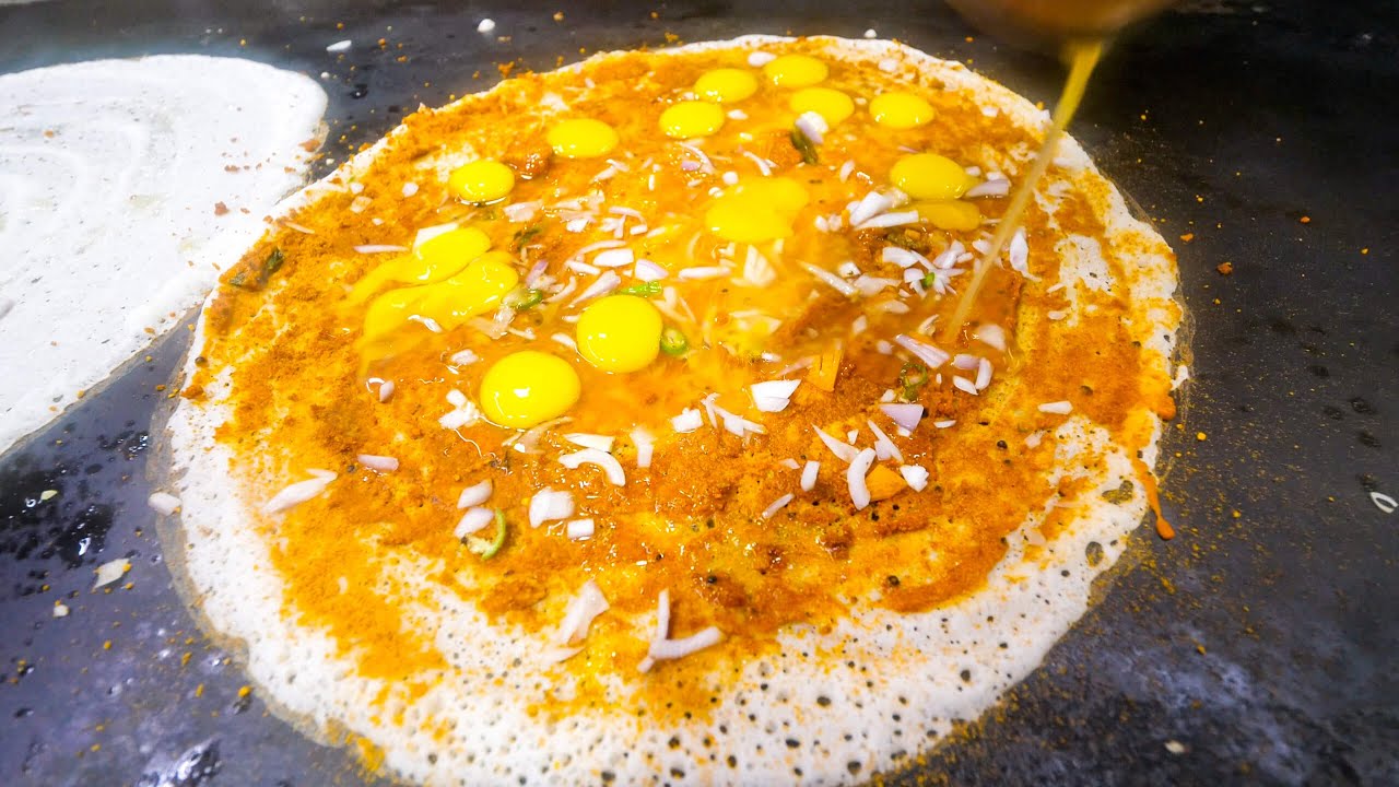 13 Quail Eggs Dosa Indian Street Food + Goli Soda in Kochi, India
