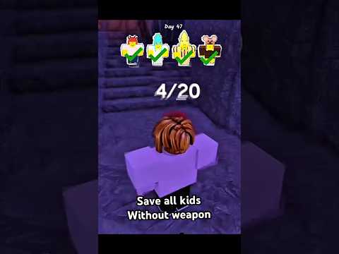 Save all kids easy #99nightintheforest #roblox #99nights