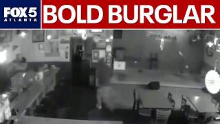Burglar kicks inside Mableton office after breaking glass | FOX 5 News