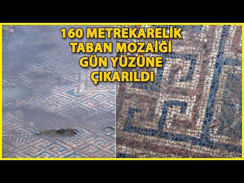 'Türk' Adının Geçtiği Yazıtın Bulunduğu Savatra'da, 160 Metrekarelik Mozaik de Gün Yüzüne Çıkarıldı