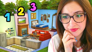 every room is a different *HEIGHT* in the sims 4