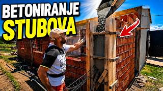 Betoniranje horizontalnih i vertikalnih serklaza
