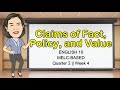 Understanding Claims: Fact, Value, and Policy