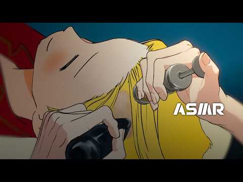 ASMR|🧊Night Cool Scalp Home Care Just for You?🦋 Sleepy Scalp Ampoule Gua Sha Massage & Scaling😴