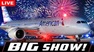 🔴LIVE BUSY AIRPORT ACTION w/BIG FIREWORKS SHOW at CHICAGO O'HARE | AVGEEK ORD PLANE SPOTTING