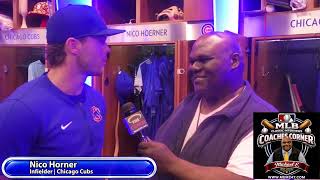 Chicago Cubs | Nico Horner & Coach Mayden One on One #wearthemessage #SportsNews #Baseball #podcast
