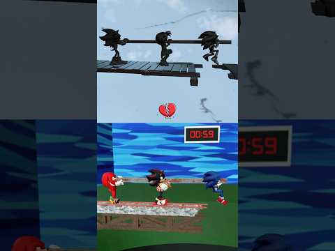Sonic, Shadow, Knuckles And Teamwork 200 IQ CHALLENGE in Squid Game Jump Rope #sonic #shadow #funny