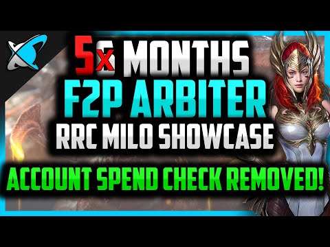 F2P ARBITER IN 5 MONTHS ?! | RrC Milo Account Showcase | RAID: Shadow Legends