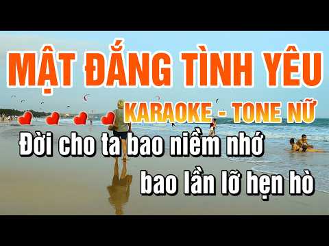 Karaoke Mật Đắng Tình Yêu Tone Nữ | Nhạc Trữ Tình Bolero Nhẹ Nhàng | Beat Hay