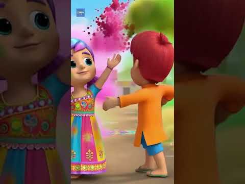 Aao Sare Milkar Khele Holi Song, आओ सारे मिलकर खेलें होली गीत #shorts #kidsrhymes #babyrhymes #poems