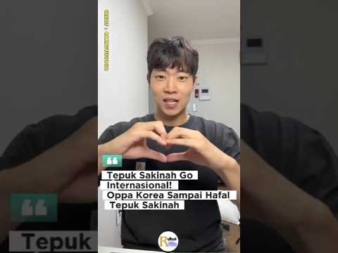 Tepuk Sakinah Go Internasional! Oppa Korea Sampai Hafal Tepuk Sakinah!  #shortsvideo #tepuksakinah